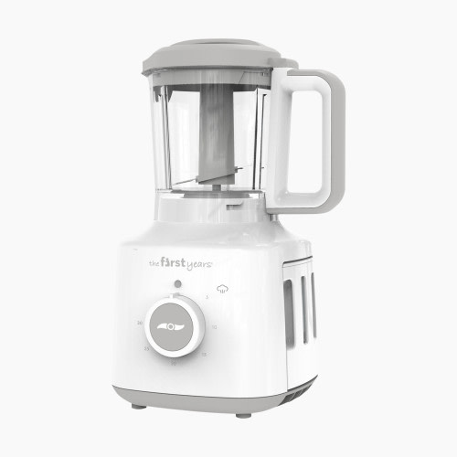 The First Years First Fresh Foods Blender and Steamer  - Baby Food Processor - White