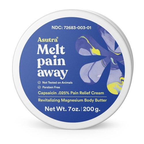 ASUTRA Magnesium Body Butter Lotion with Capsaicin, 7 oz - Warming Sensation, Temporary Relief from Muscle Discomfort and Soreness, Shea Butter & Almond Oil Moisturizer, Premium-Quality Magnesium