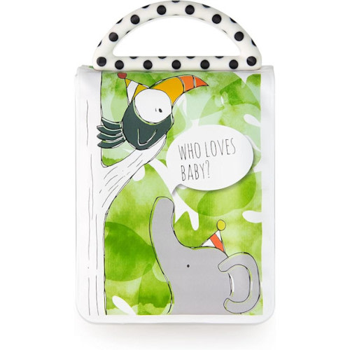 Sassy Sassy Developmental Look Book Photo Album, High Contrast Colors and Patterns, Drool Resistant Pages Hold Photos, 0+ Months