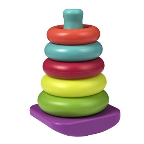 Playkidz: Rainbow Stacking Rings, Educational Toy and Sensory Stacking Toys for Baby Infant Toddler