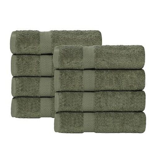 SUPERIOR 8 pc Eco-Friendly Solid Ultra Soft Towel Set
