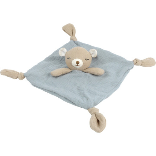 Petit Bear Security Blankie, Blue - MON AMI | Maisonette