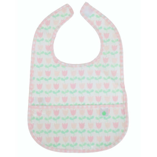 The Wipe It Bib in Tulips