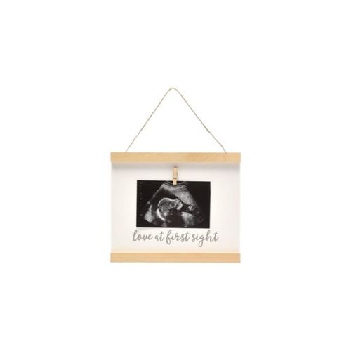 Pearhead Wooden Sonogram Wall Frame - 4"x5"