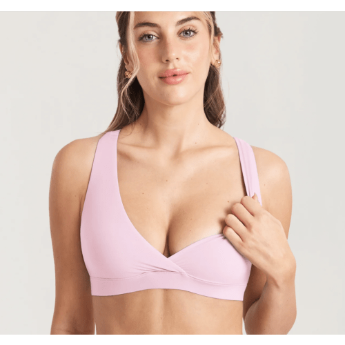 Inbarely® Crossover Racerback Nursing Bra, Pink