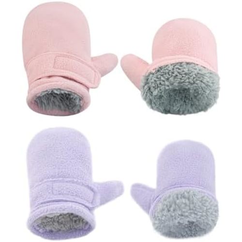 BAVST Baby Toddler Winter Mittens Girls Warm Fleece Lined Gloves Kids Sherpa Lined Mittens for Boys