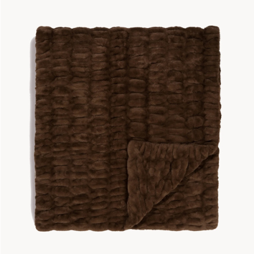 Driftwood Throw Baby Blanket in Faux Fur | Lola Blankets