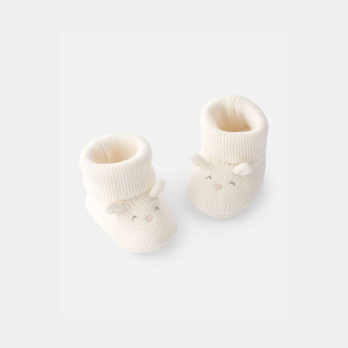 Baby Easter Bunny Booties - Ivory | Carter’s Oshkosh Canada