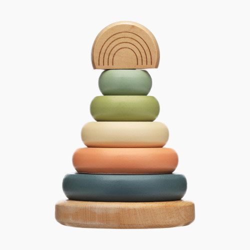 Pearhead Wooden Stacking Toy Tower