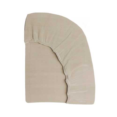 Naturepedic Breathable Organic Cotton Muslin Crib Sheet - Sand