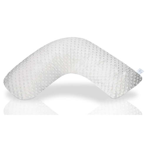 Award-Winning Nursing Pillow - White Dot | Reduces Back Pain - Luna Lullaby