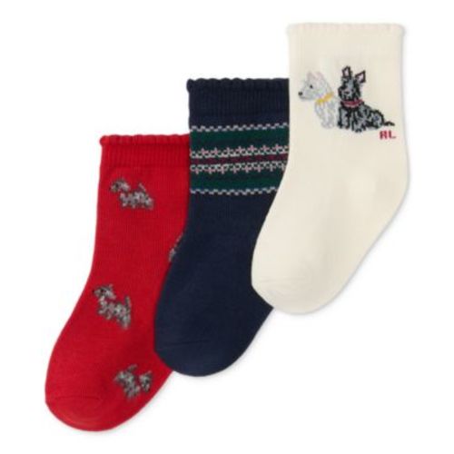 Baby 3-Pk. Scottie Dog Socks