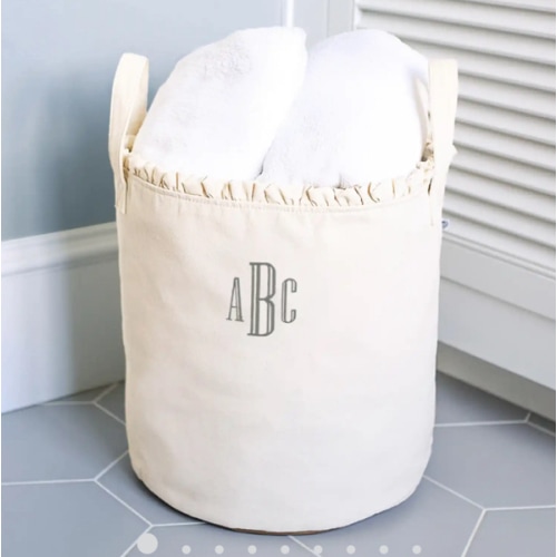 Monogrammed Storage Basket