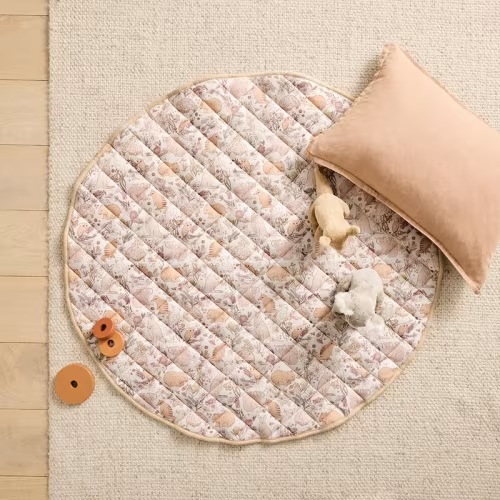 Adairs Kids - Ultra Soft Natural Australian Animals Jersey Cotton Quilted Baby Play Mat | Adairs