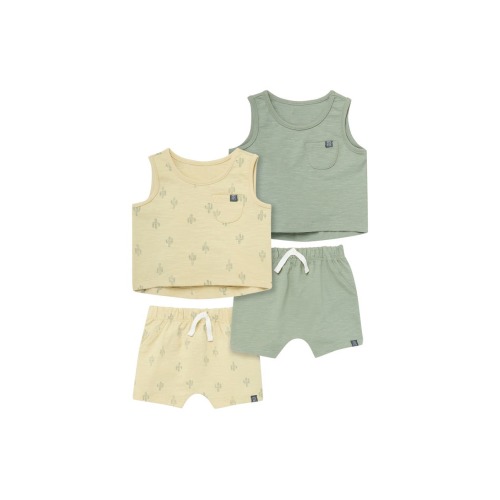 Sleeveless Shirt and Shorts Set, 6-9M