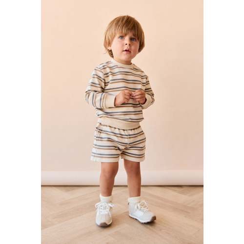Organic Cotton Jalen Short - Raynor Stripe North Sea