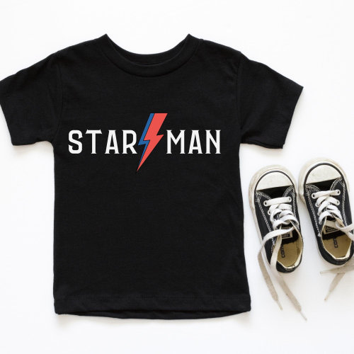 Bowie Toddler Shirt, Bowie Birthday Party Starman Toddler Tee, Stardust Baby Shirt, Rocker Baby, Cool Baby Clothes, Baby Boy Outfit