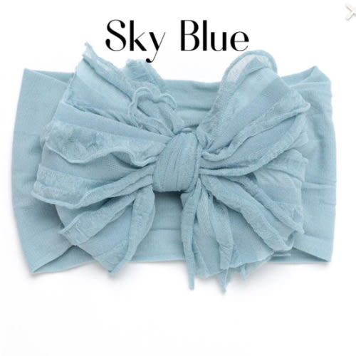 Big RUFFLE Bow Headband, Baby Girl Headwrap, Baby Turban, Baby Head Wraps, Newborn Bow Headband, Bow Toddler Headbands, Baby Girl Headbands - Etsy