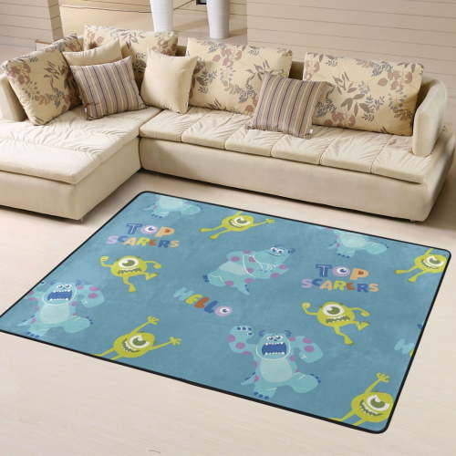 Area Rugs Soft Non-Slip Floor Mats Monsters Inc Carpets Doormat for Living Room Bedroom Decor 63"x48"