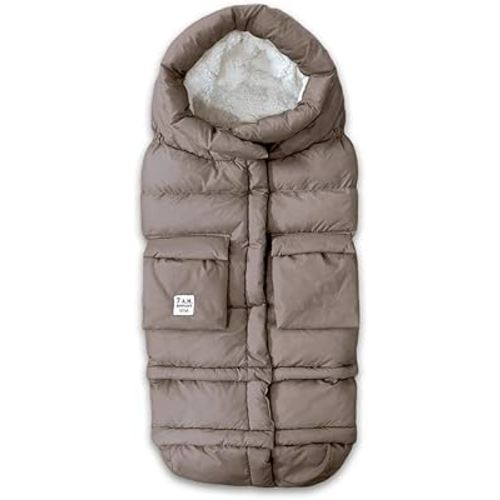 7AM Enfant Stroller Blanket 212 - Adjustable Baby Car Seat Zipped Blanket for Babies Winter, Unisex Multi Purpose Fleece Lined Warm Hooded Toddler Footmuff Water Repellent | (6M - 4T)