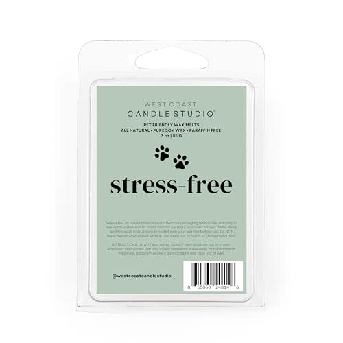 Pet Safe Wax Melts | Non Toxic Soy Wax Cubes for Warmers | Odor Eliminating Home Fragrance | Natural, Paraffin-Free, Long Lasting | Stress-Fress | Eucalyptus Spearmint