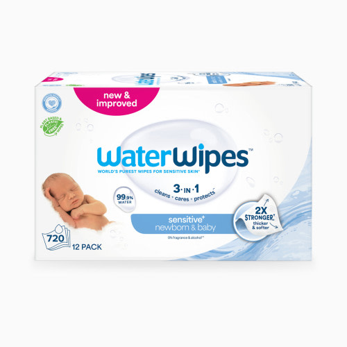 WaterWipes Sensitive+ Newborn & Baby Wipes - Unscented, 720 | Babylist Shop