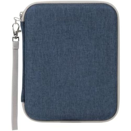 Card Case for Yoto cards, Soft Portable Folder with Zipper & 80 Pockets Player & Mini Audiobook Cards, Card Binder Holder with Sleeves for Travel (Midnight Blue)