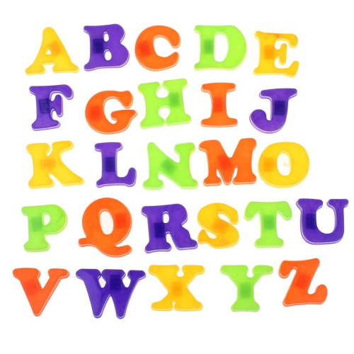 Fridge Magnets for Kids, 26 Pieces Magnetic Letters Alphabet Fridge Magnets Abc Preschool Educational Learning Plastic Colorful Toy Set Uppercase for Toddlers Kids, Education Fridge Magnets