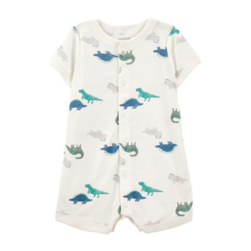 Carter's Baby Boys Short Sleeve Animal Romper