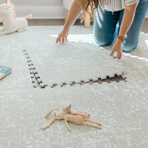 Little Landings Baby Play Mat For Floor - Eden - Premium Eva Foam Play Mat For Babies & Toddlers (ages 0-5+) - Non-toxic Playmat For Tummy Time, Crawling & Playroom - Stylish & Comfortable | Wayfair
