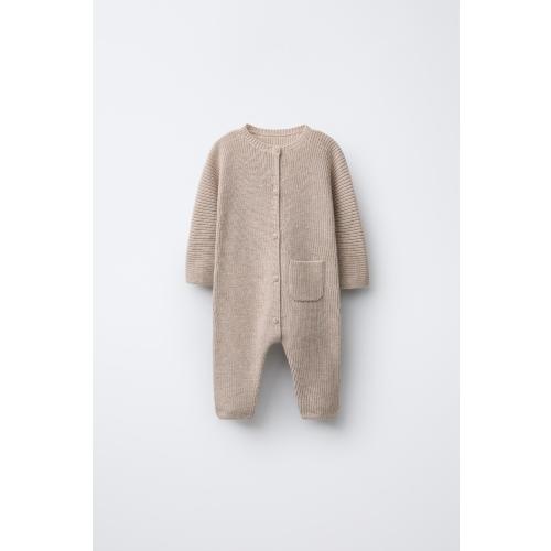 PEARL KNIT JUMPSUIT - Sand / Marl | ZARA United States