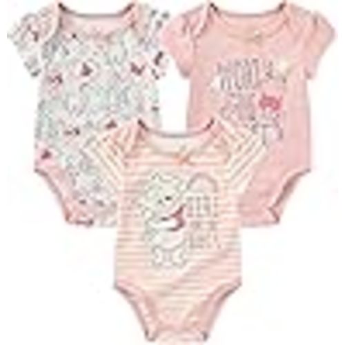 Disney - Brandclub - Disney Minnie Mouse Winnie the Pooh Lilo & Stitch Nightmare Before Christmas Girls 3 Pack Bodysuit for Newborn and Infants
