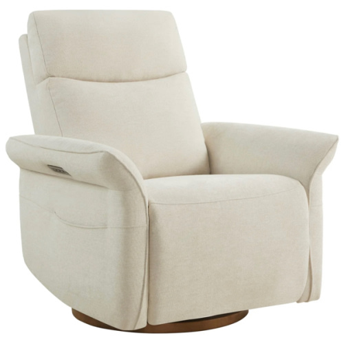 Vinca Power Swivel Nursery Glider Recliner with Power Lumbar & Headrest