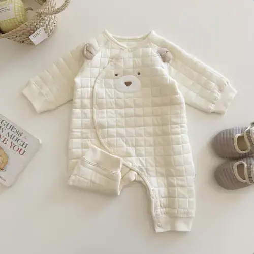 6-12 mo - Baby Warm Bear Print Romper