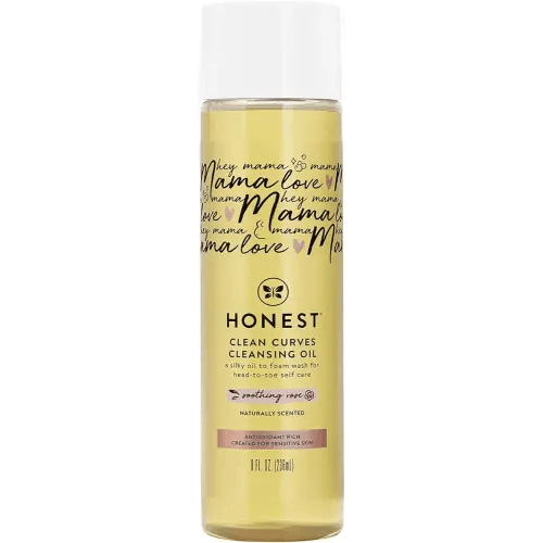 The Honest Company Honest Mama Clean Curves Cleansing Shower Oil | Naturally Derived, Soap Free | Avocado Oil, Vitamin E | 8 fl oz
