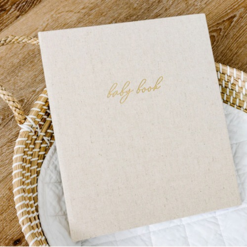 First Year Baby Memory Book - Sand