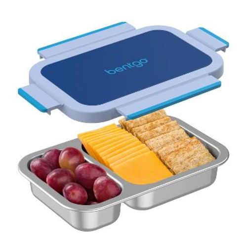 Bentgo EC Kids' Lunch Box and Bag Stainless Steel Snacker - Navy Blue