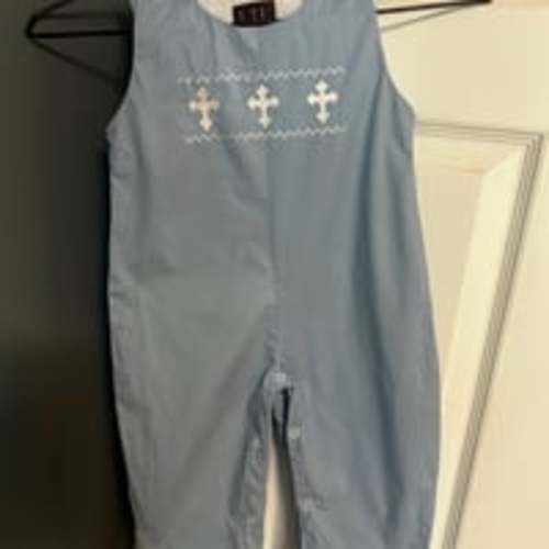 Smocked Crosses Romper/Jon Jon