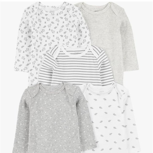 Simple Joys by Carter's Baby 5-pack Long-sleeve Bodysuit