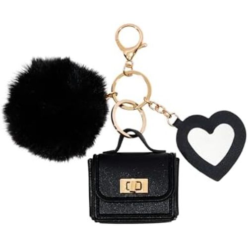 VOTUM Mini Purse Keychain for Women – Bag Charm with Gold Clasp – Key Ring Accessory for Handbags, Backpacks & Gifts