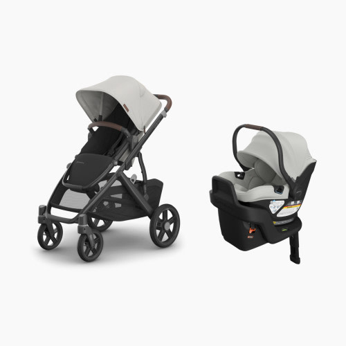 UPPAbaby Vista V3 Stroller & Aria V2 Lightweight Infant Car Seat Bundle - Savannah