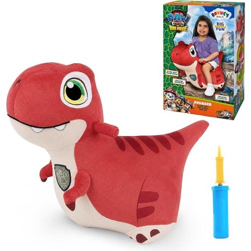 Bouncy Pals Paw Patrol x The Dino Movie Toddler Dinosaur Hopper Toy-Rhubarb