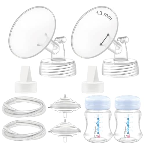 Maymom Pump Parts Compatible with Spectra S2 S1, 13mm Flange Valve Tube Bottle Backflow Protector, Not Original Spectra S2 Replacement Pump Parts Duckbill Valve Bottle