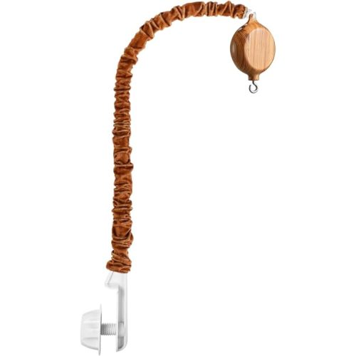 Crib Mobile Hanger & Holder with Music Box, Wood-Look & Auto-Rotating