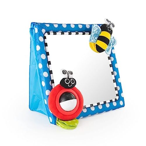 Sassy Tummy Time Floor Mirror, Developmental Baby Toy, Newborn Essential, Great Shower Gift, 0+ months