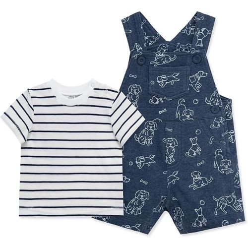 Little Me baby-boys 2-piece Tee Shirt and Shortall Set