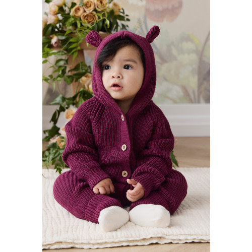 Bear Onepiece - Sweet Mulberry