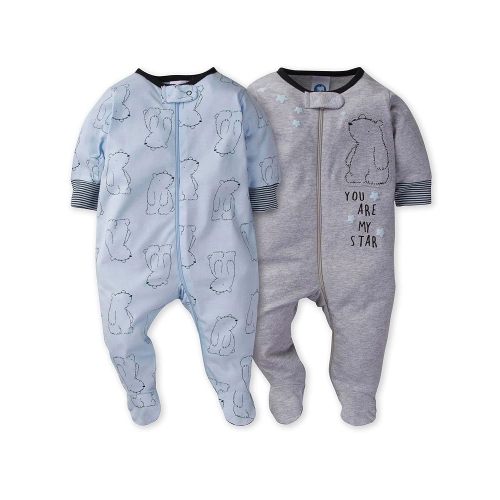Gerber Baby Boys' 2-Pack Footed Pajamas