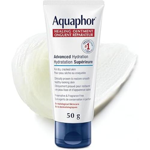 Eucerin Aquaphor Multi-purpose Healing Ointment for Extremely Dry, Cracked Skin, 50g