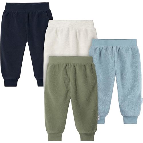 Gerber Baby Boys 4-Pack Microfleece Sweatpants